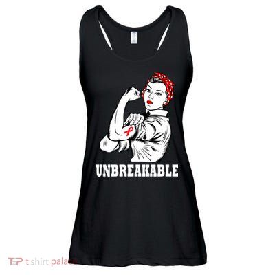 Heart Diseases Unbreakable We Can Do It Ladies Essential Flowy Tank