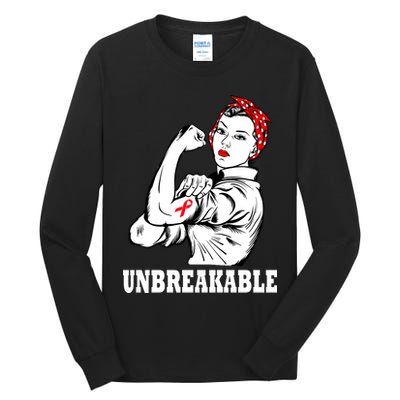 Heart Diseases Unbreakable We Can Do It Tall Long Sleeve T-Shirt