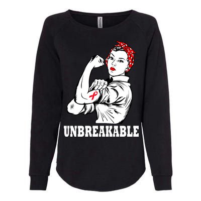 Heart Diseases Unbreakable We Can Do It Womens California Wash Sweatshirt