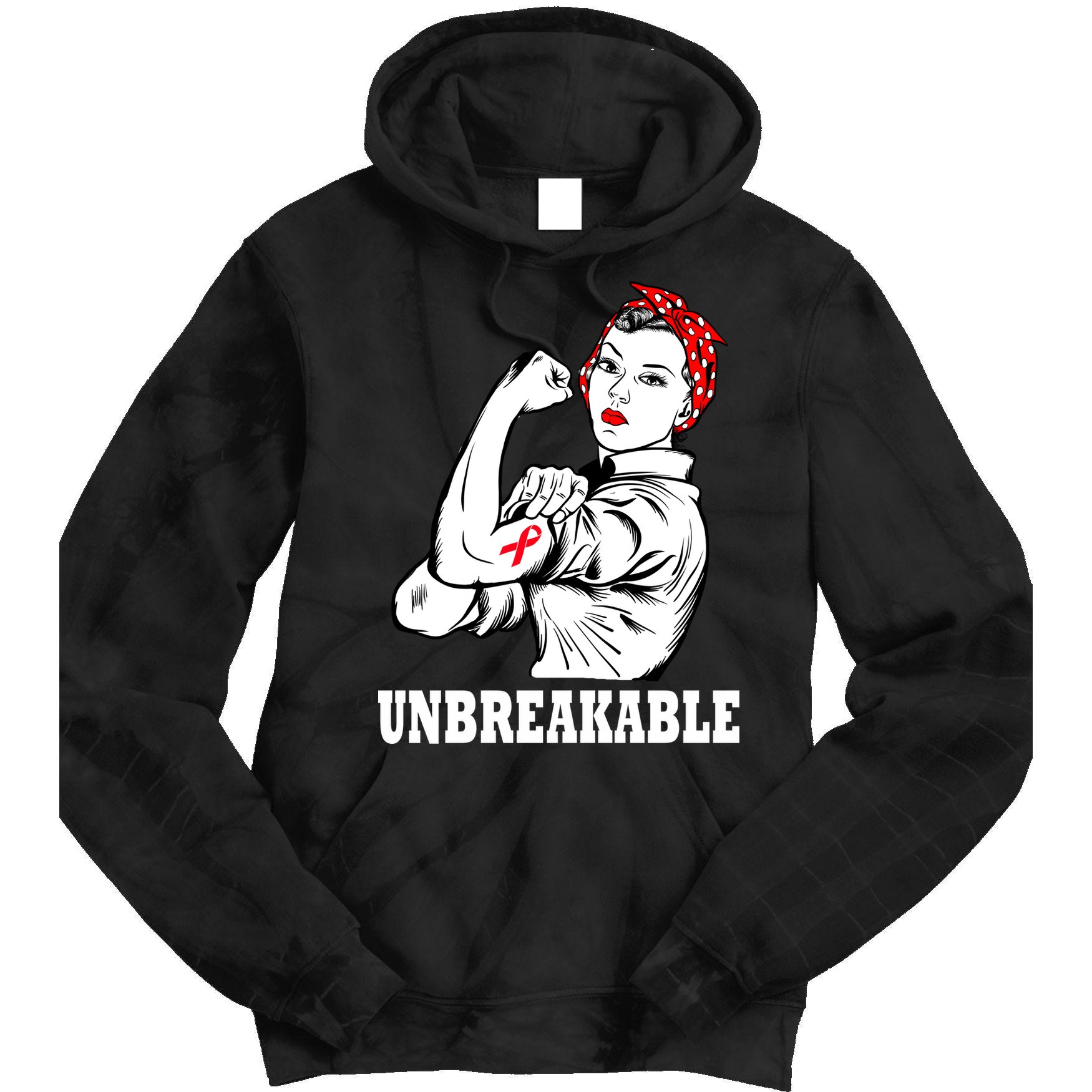 Heart Diseases Unbreakable We Can Do It Tie Dye Hoodie
