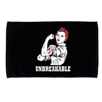 Heart Diseases Unbreakable We Can Do It Microfiber Hand Towel