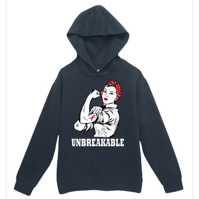 Heart Diseases Unbreakable We Can Do It Urban Pullover Hoodie