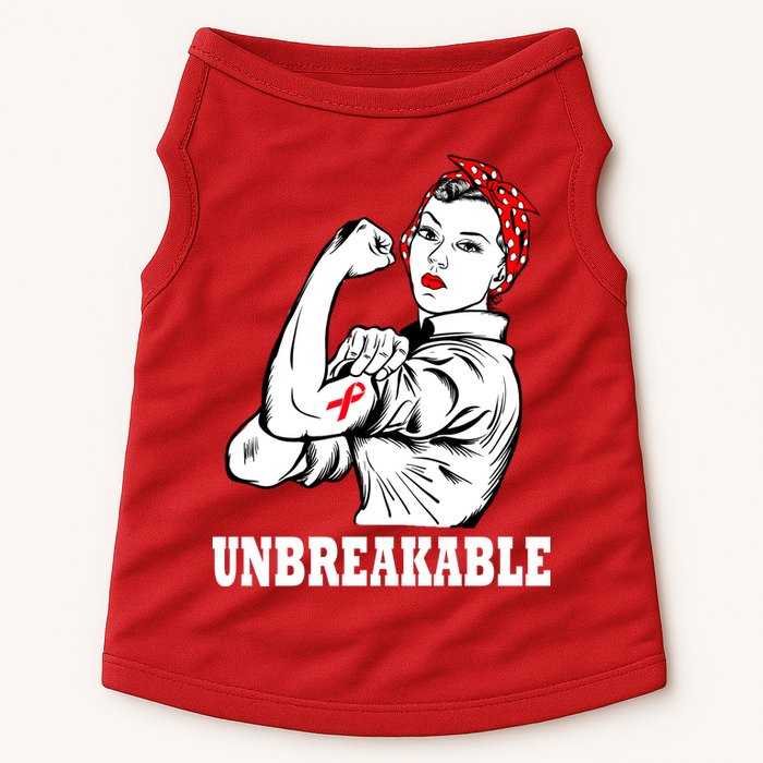 Heart Diseases Unbreakable We Can Do It Doggie Tank