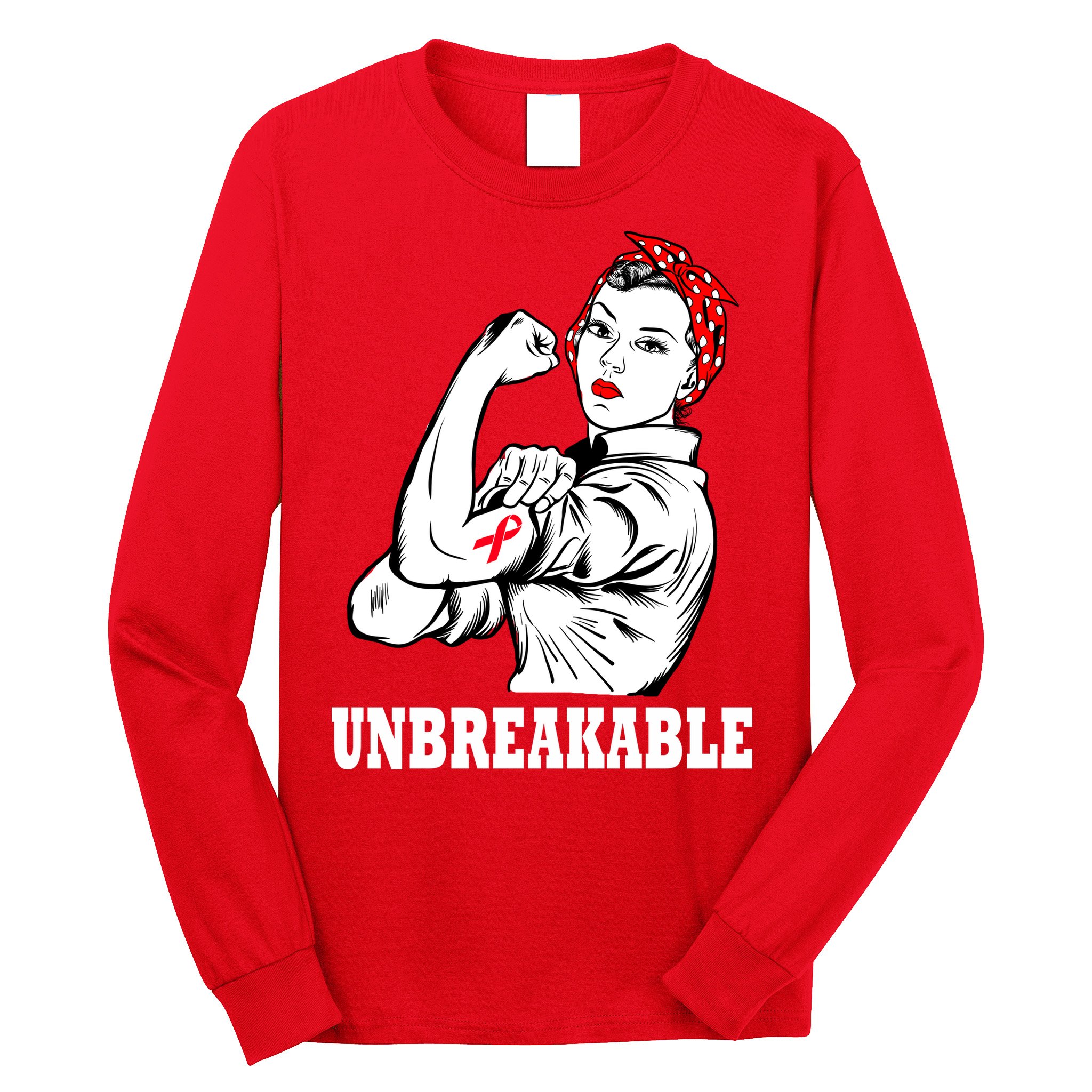 Heart Diseases Unbreakable We Can Do It Long Sleeve Shirt