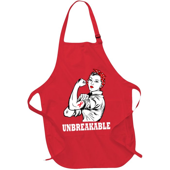 Heart Diseases Unbreakable We Can Do It Apron
