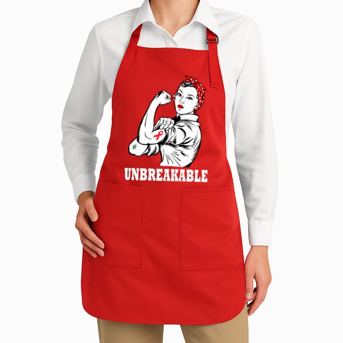 Heart Diseases Unbreakable We Can Do It Apron