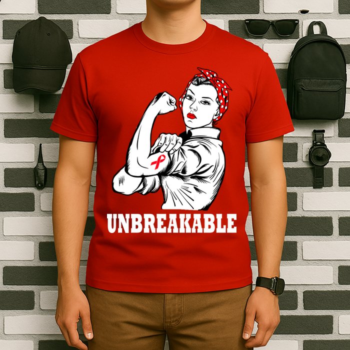 Heart Diseases Unbreakable We Can Do It T-Shirt