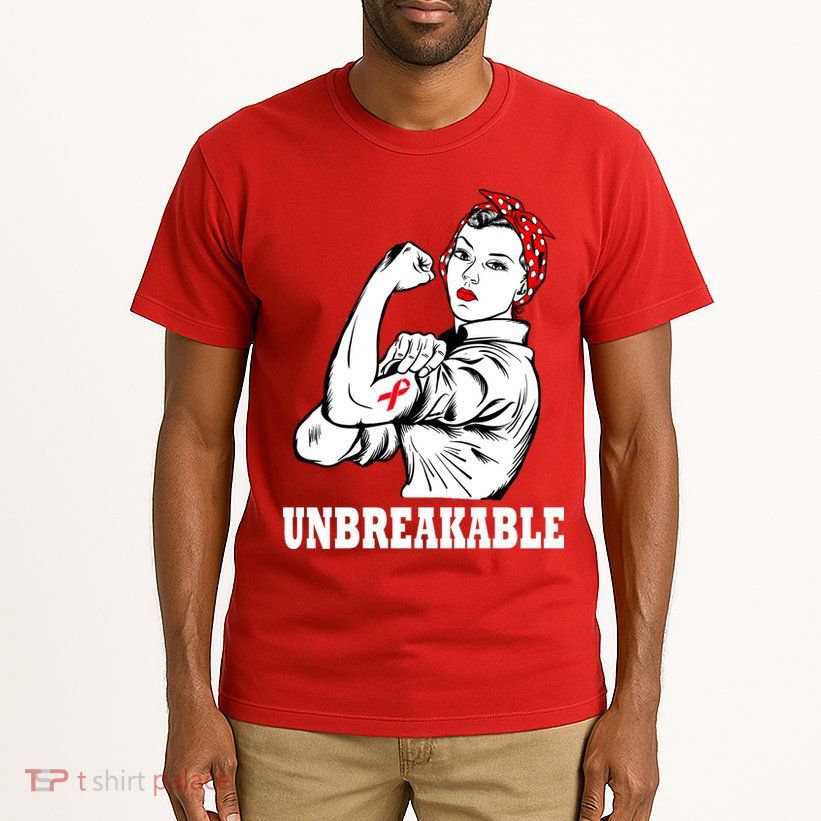 Heart Diseases Unbreakable We Can Do It Tall T-Shirt