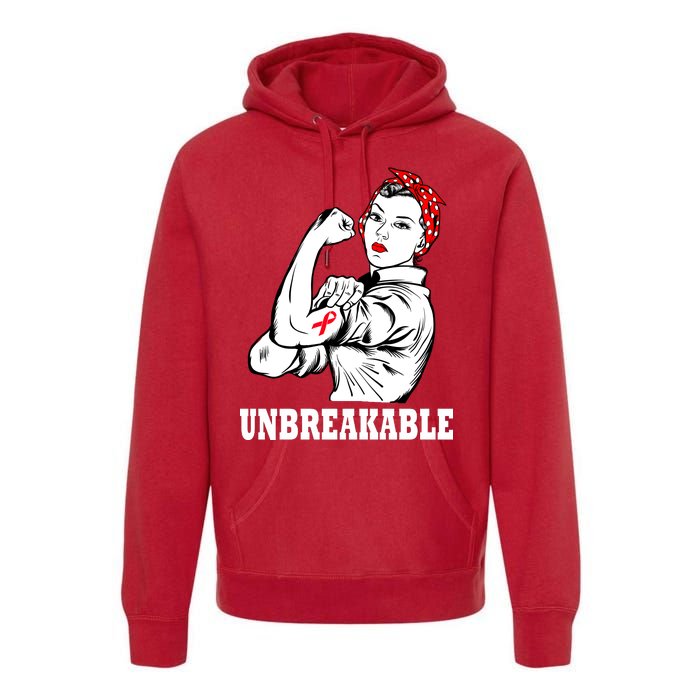 Heart Diseases Unbreakable We Can Do It Premium Hoodie