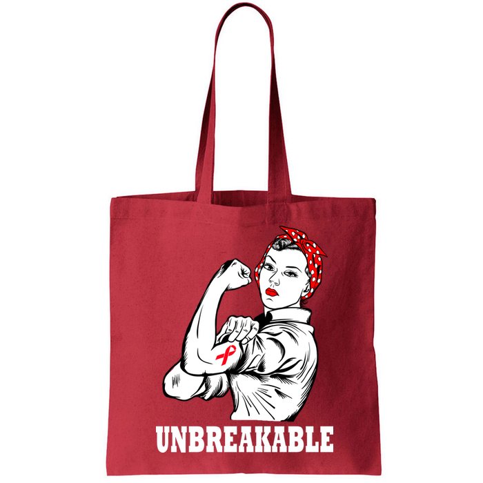 Heart Diseases Unbreakable We Can Do It Bag