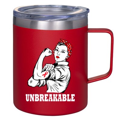 Heart Diseases Unbreakable We Can Do It 12oz Stainless Steel Coffee Mug