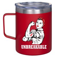 Heart Diseases Unbreakable We Can Do It 12oz Stainless Steel Coffee Mug
