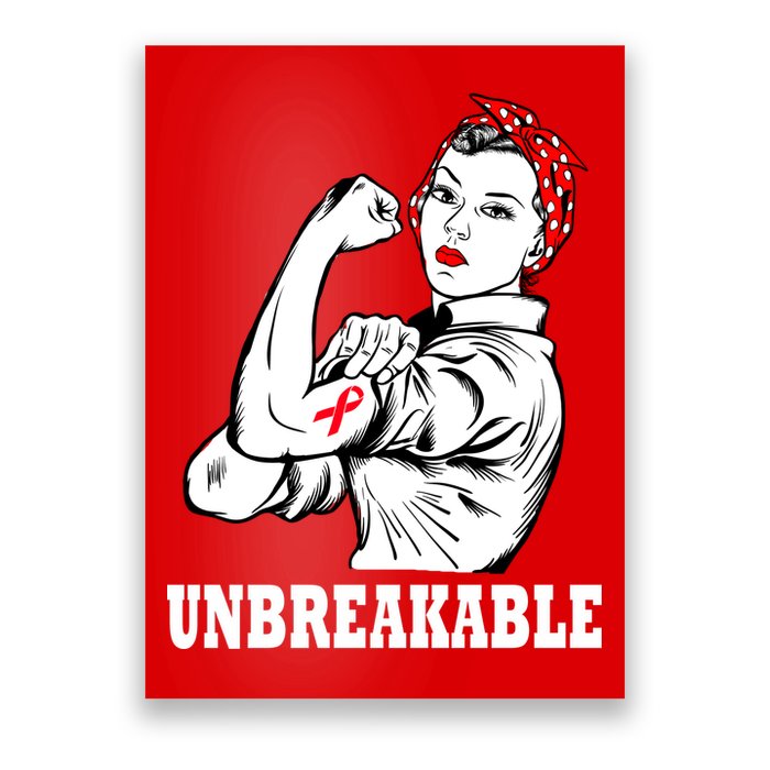 Heart Diseases Unbreakable We Can Do It Poster