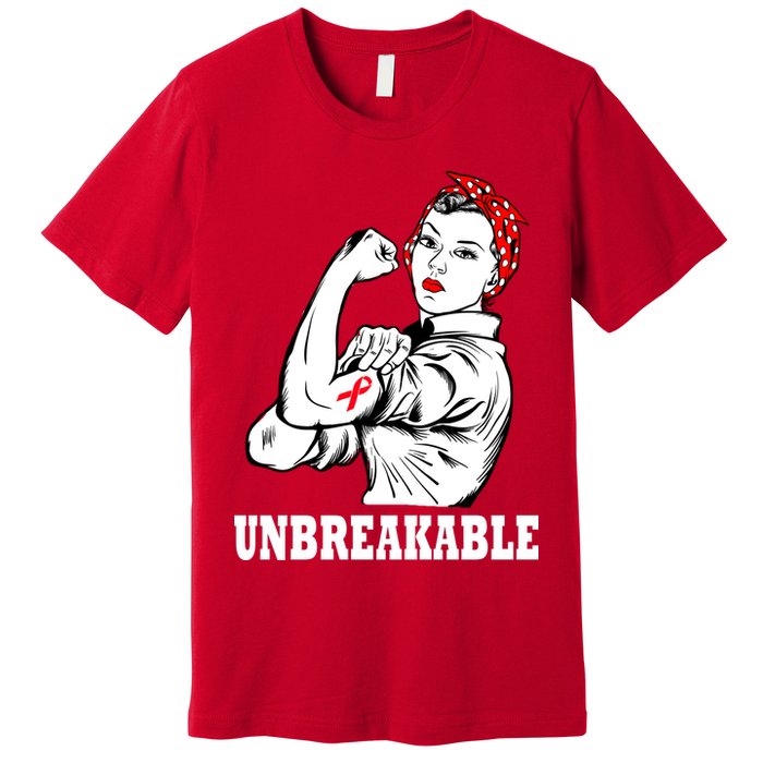 Heart Diseases Unbreakable We Can Do It Premium T-Shirt