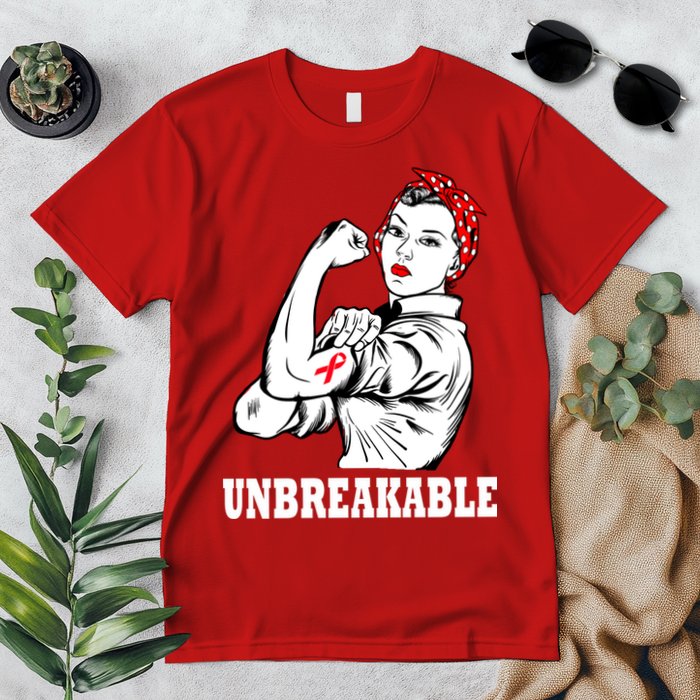 Heart Diseases Unbreakable We Can Do It Premium T-Shirt