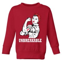 Heart Diseases Unbreakable We Can Do It Toddler Sweatshirt