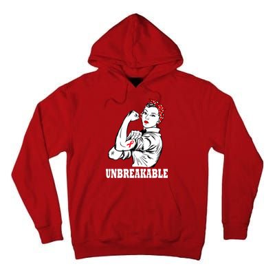 Heart Diseases Unbreakable We Can Do It Tall Hoodie