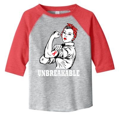 Heart Diseases Unbreakable We Can Do It Toddler Fine Jersey T-Shirt