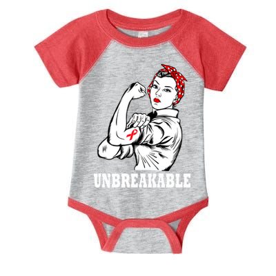 Heart Diseases Unbreakable We Can Do It Infant Baby Jersey Bodysuit