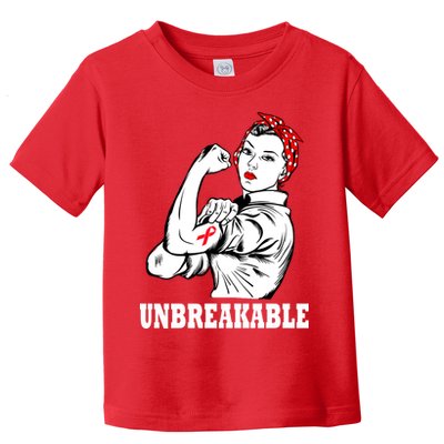 Heart Diseases Unbreakable We Can Do It Toddler T-Shirt
