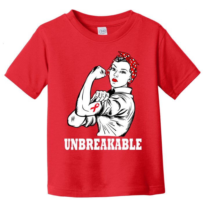 Heart Diseases Unbreakable We Can Do It Toddler T-Shirt