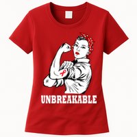 Heart Diseases Unbreakable We Can Do It Womens T-Shirt