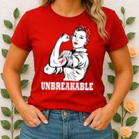 Heart Diseases Unbreakable We Can Do It Womens T-Shirt