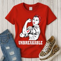 Heart Diseases Unbreakable We Can Do It Womens T-Shirt