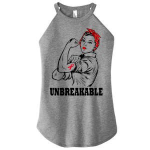 Heart Diseases Unbreakable We Can Do It Women’s Perfect Tri Rocker Tank