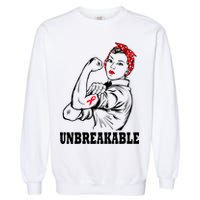 Heart Diseases Unbreakable We Can Do It Garment-Dyed Sweatshirt