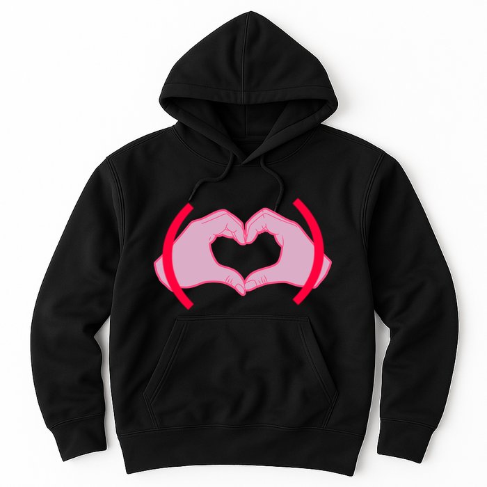 Heart Hands Sign Love Tribute Hoodie