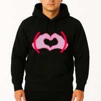Heart Hands Sign Love Tribute Hoodie