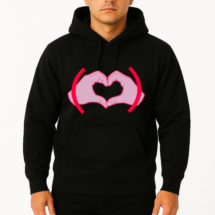 Heart Hands Sign Love Tribute Hoodie