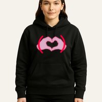 Heart Hands Sign Love Tribute Hoodie