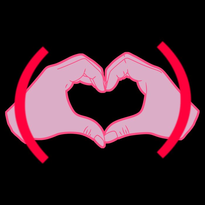 Heart Hands Sign Love Tribute Hoodie
