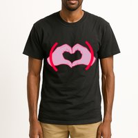 Heart Hands Sign Love Tribute Tall T-Shirt