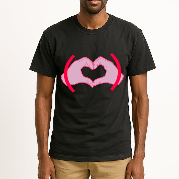 Heart Hands Sign Love Tribute Tall T-Shirt