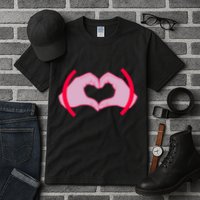 Heart Hands Sign Love Tribute Tall T-Shirt