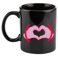 Heart Hands Sign Love Tribute 11oz C Handle Ceramic Mug