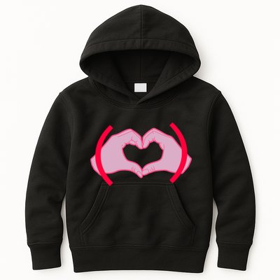 Heart Hands Sign Love Tribute Kids Hoodie