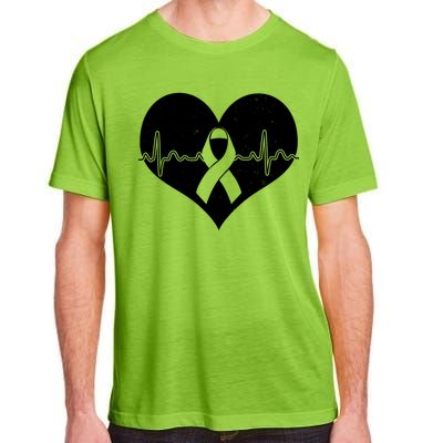 Heart Health Awareness Heartbeat Adult ChromaSoft Performance T-Shirt