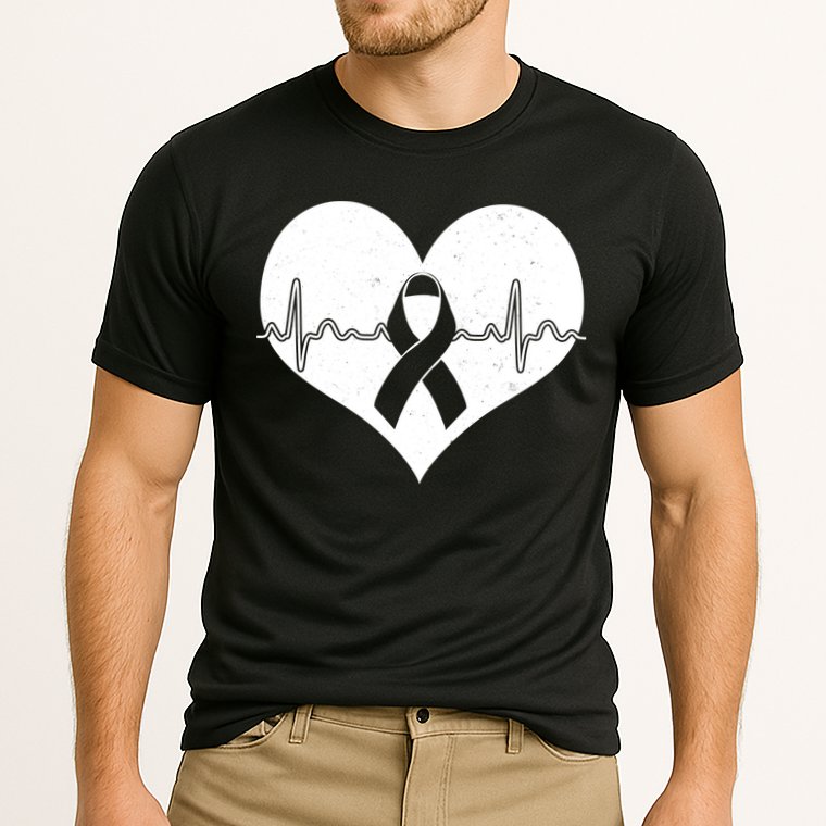 Heart Health Awareness Heartbeat Cooling Performance Crew T-Shirt