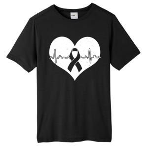 Heart Health Awareness Heartbeat Tall Fusion ChromaSoft Performance T-Shirt