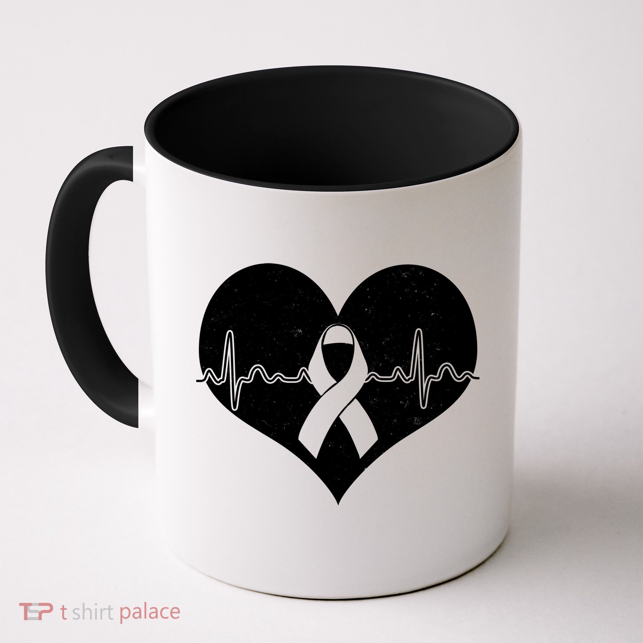 Heart Health Awareness Heartbeat Mug