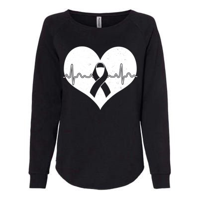 Heart Health Awareness Heartbeat Womens California Wash Sweatshirt