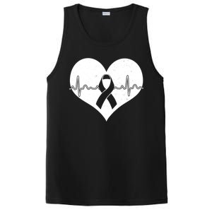 Heart Health Awareness Heartbeat PosiCharge Competitor Tank