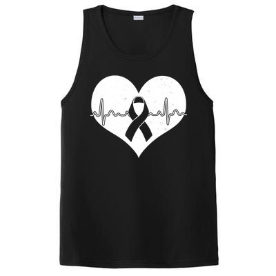 Heart Health Awareness Heartbeat PosiCharge Competitor Tank