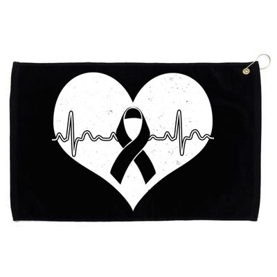 Heart Health Awareness Heartbeat Grommeted Golf Towel