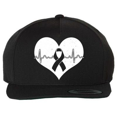 Heart Health Awareness Heartbeat Wool Snapback Cap