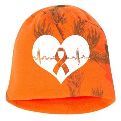 Heart Health Awareness Heartbeat Kati - Camo Knit Beanie